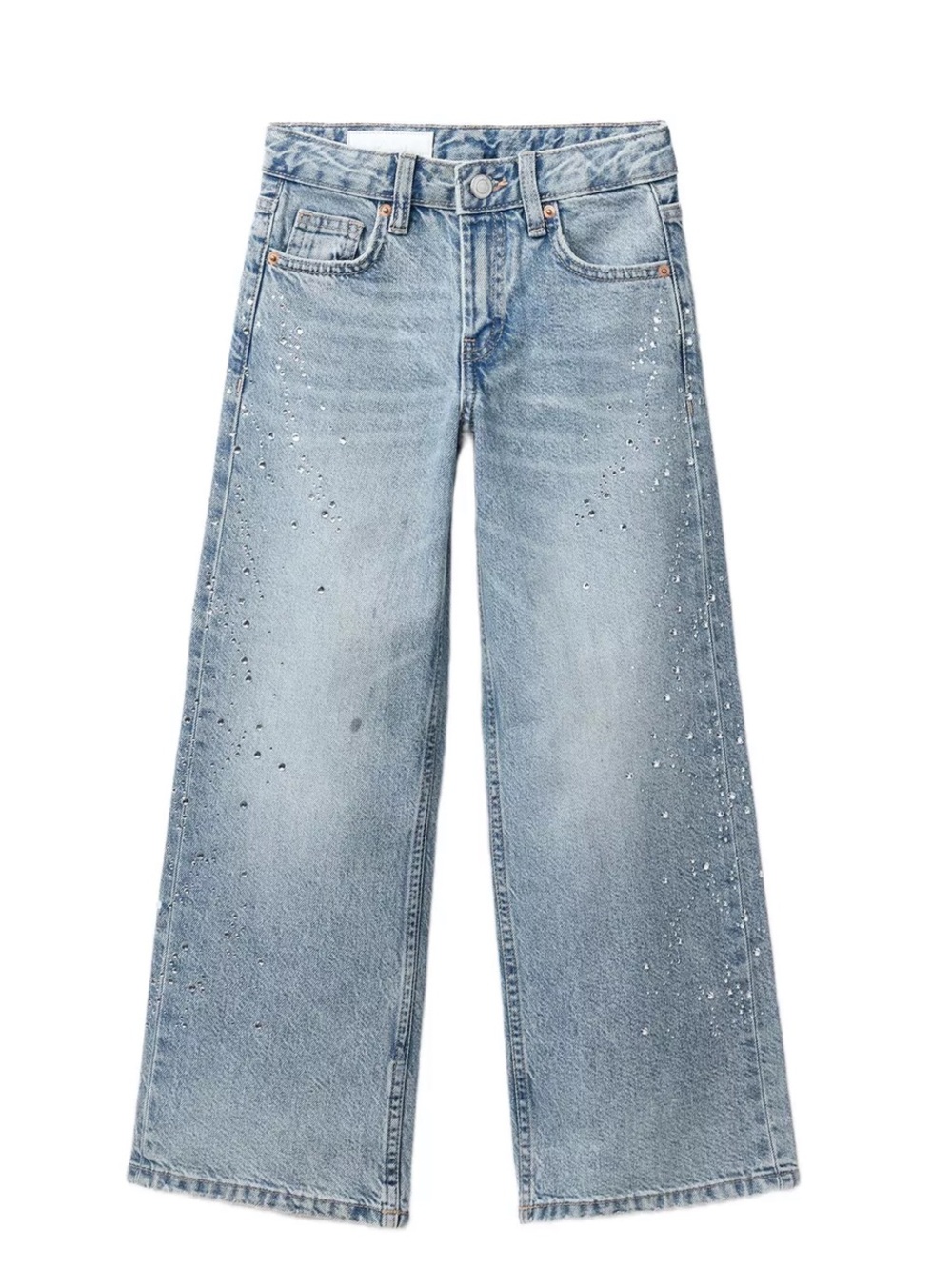 Zara sparkly wide leg jeans